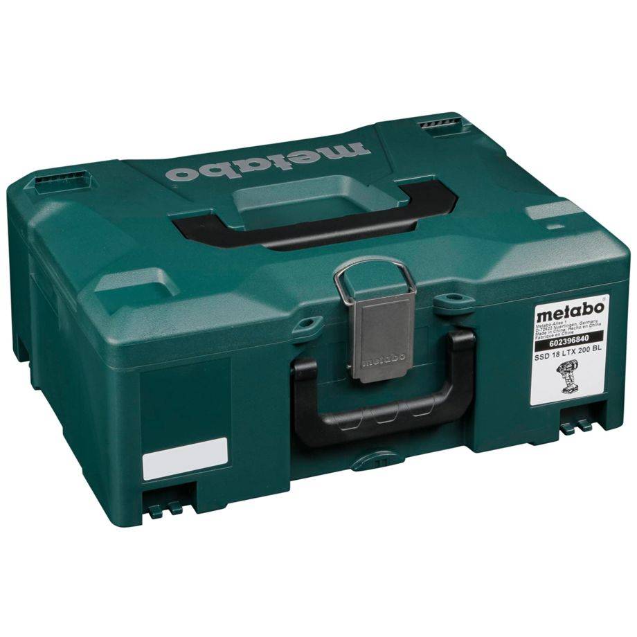 Metabo SSD 18 LTX 200 BL 602396890 Akku-Schlagschrauber 200 Nm 18V Anzahl mitgelieferte Akkus 0 Li-Ion ohne Akku
