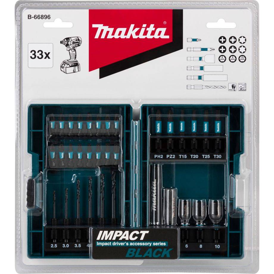 Makita Impact Black - Schraubendreher- und Bohreinsatzset