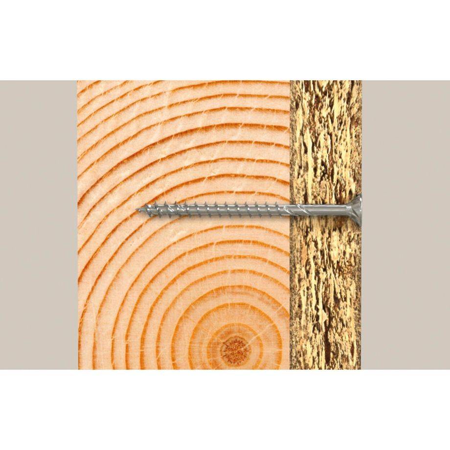 Fischer Power-Fast II 670173 Spanplattenschrauben 4 mm 50 mm T-Profil Stahl galvanisch verzinkt 200 St