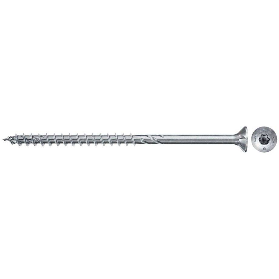 Fischer 670180, Schraube, Metall, Holz, Allgemeiner Nutzen, Teilgewinde, Flachkopf