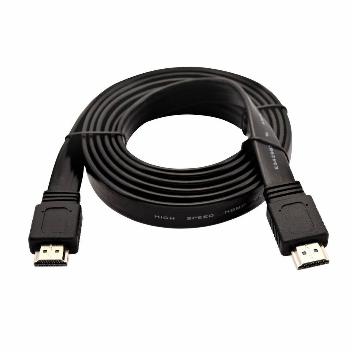 V7 HDMI-Kabel - HDMI zu HDMI - 2 m - flach - Schwarz
