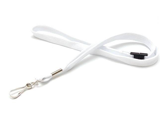 Evolis Trageband Trageband mit Metall Schwenkhaken schnell Verschluss Farbe weiss 100