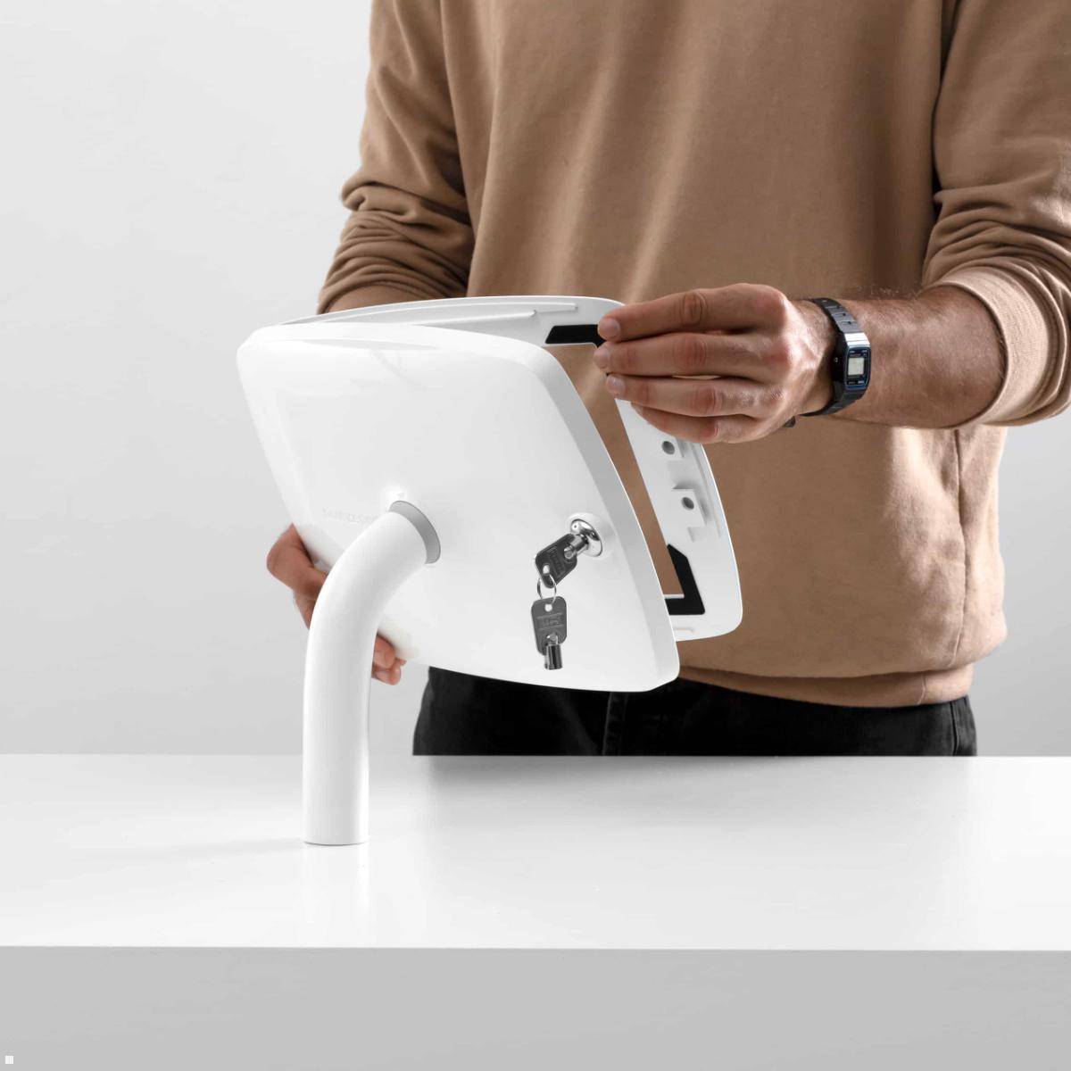 Bouncepad STATIC 60 Tischhalterung Apple iPad 10.9 (10. Gen.), weiß