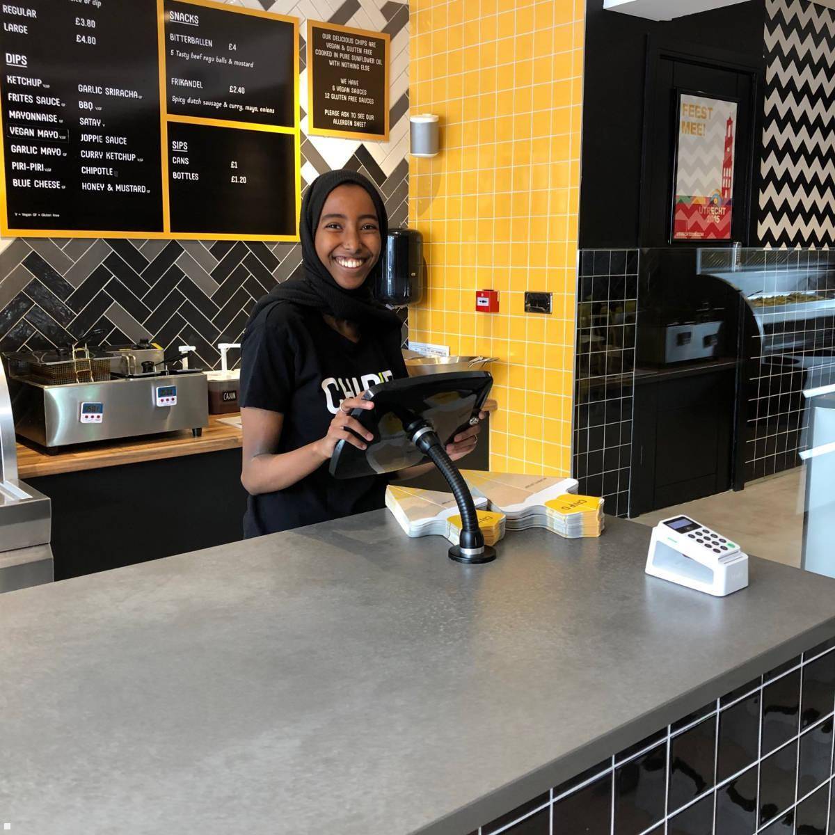 Bouncepad FLEX Tablet Tischständer iPad Pro 12.9 (3./4./5./6. Gen.), schwarz