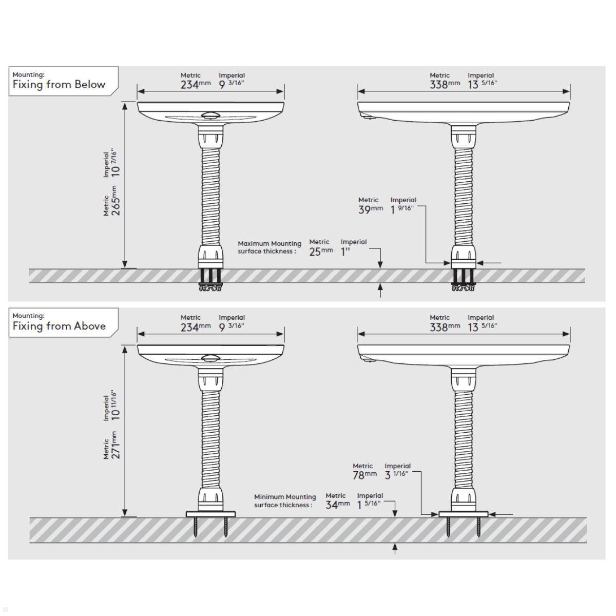 Bouncepad FLEX Tablet Tischständer Apple iPad 10.9 (10. Gen.), weiß