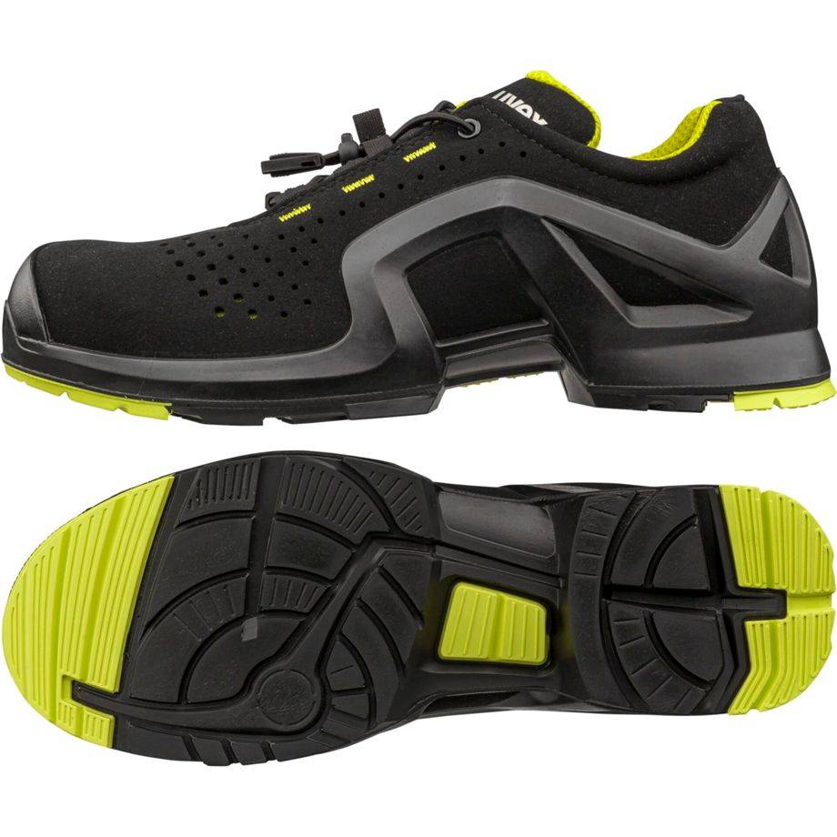 Uvex 8514242 1 support Halbschuhe S1P 85142 schwarz, gelb Weite 11 Größe 42
