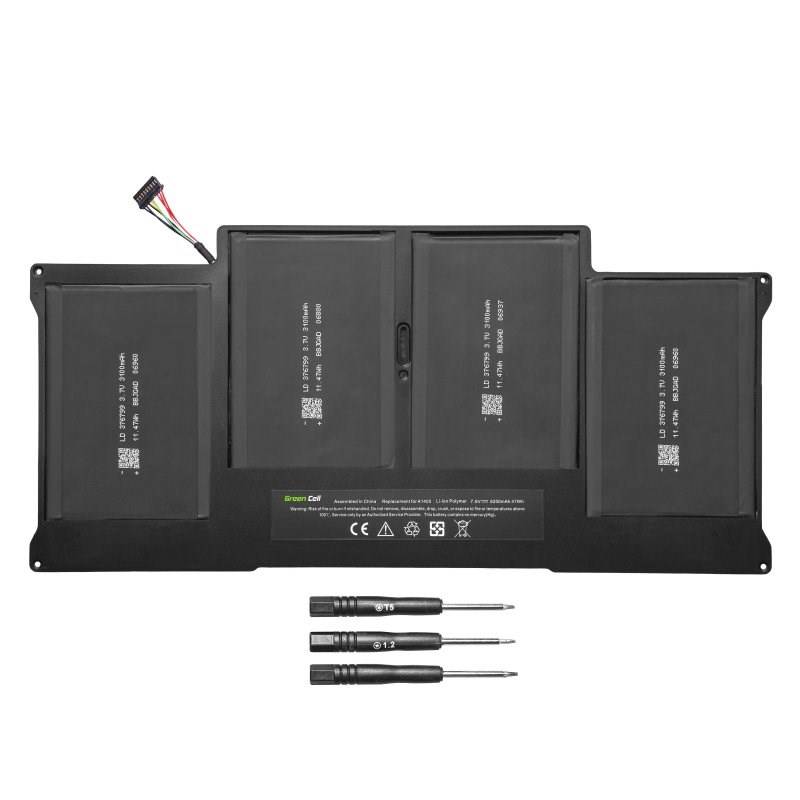 Green Cell - Laptop-Batterie (gleichwertig mit: Apple A1377, Apple A1405, Apple A1496)
