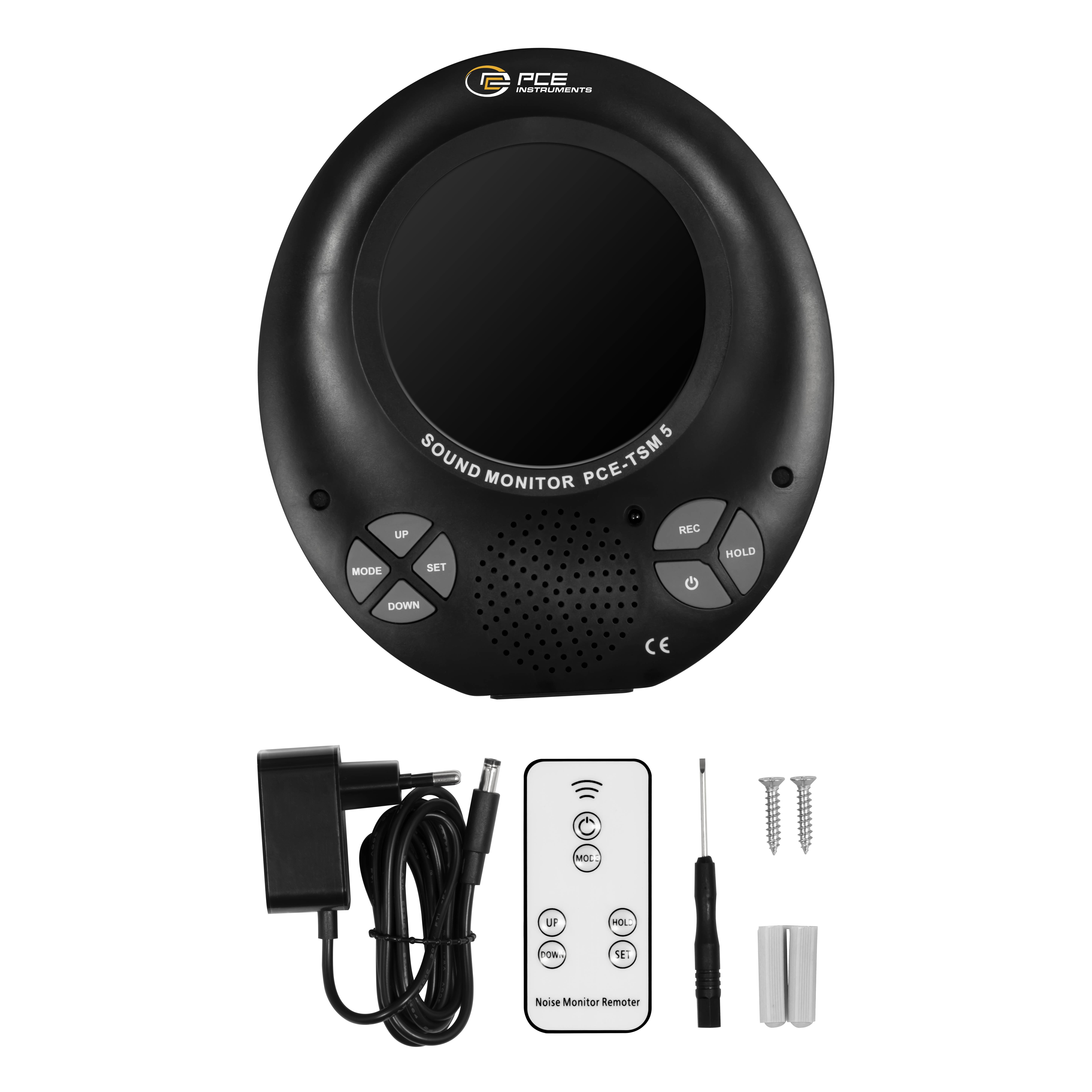 PCE Instruments Schallpegel-Messgerät Datenlogger, Farbdisplay PCE-TSM 5 35 - 135 dB 31.5Hz - 8000Hz Klinkenstecker 3.5mm