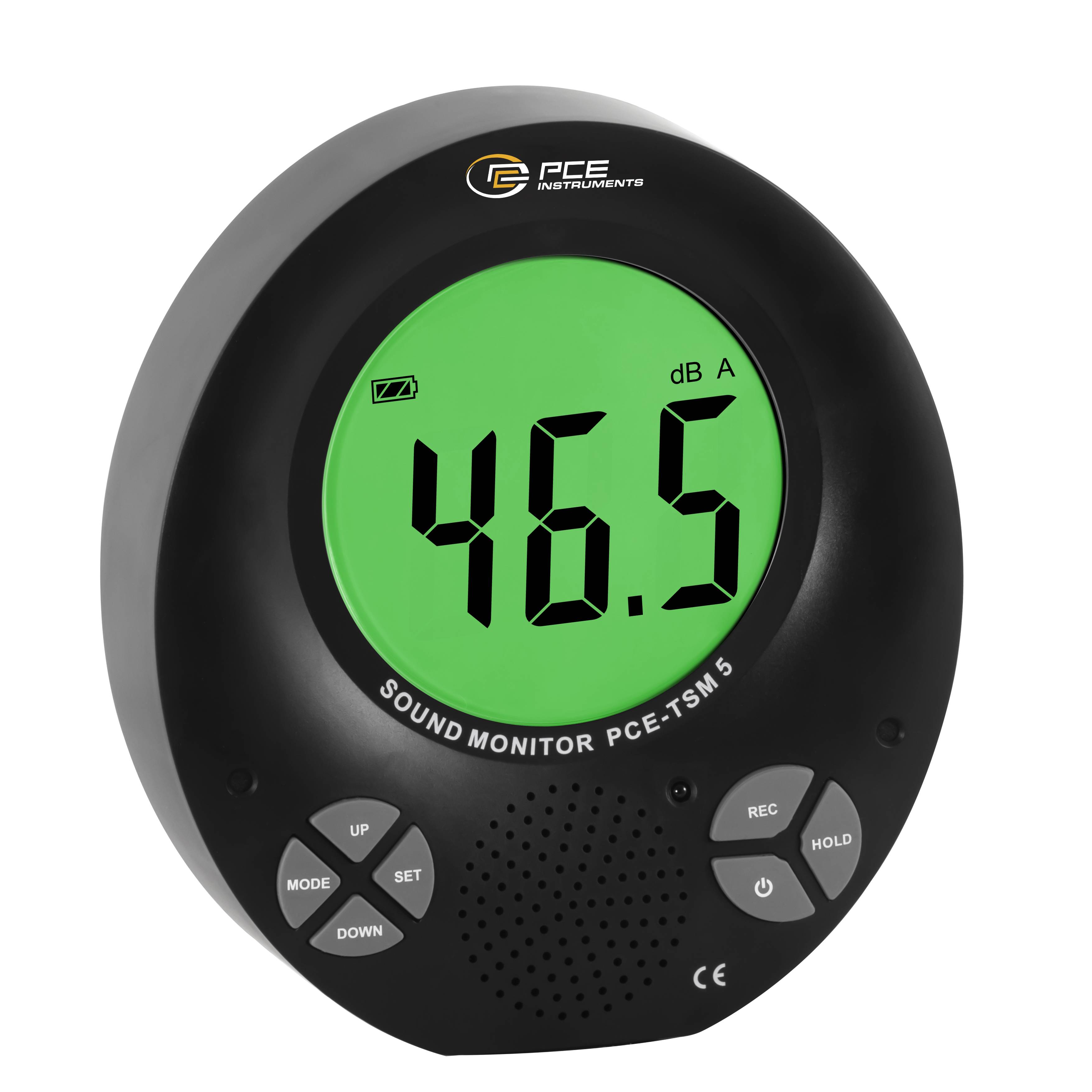 PCE Instruments Schallpegel-Messgerät Datenlogger, Farbdisplay PCE-TSM 5 35 - 135 dB 31.5Hz - 8000Hz Klinkenstecker 3.5mm