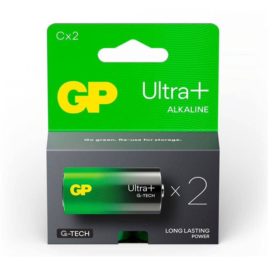GP BATTERY - GP Ultra Plus - Batterie 2 x C - Alkalisch