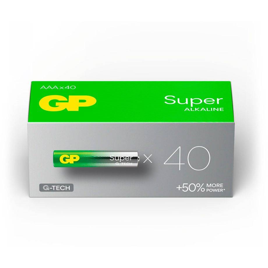 GP Battery GP Super - Batterie 40 x AAA - Alkalisch