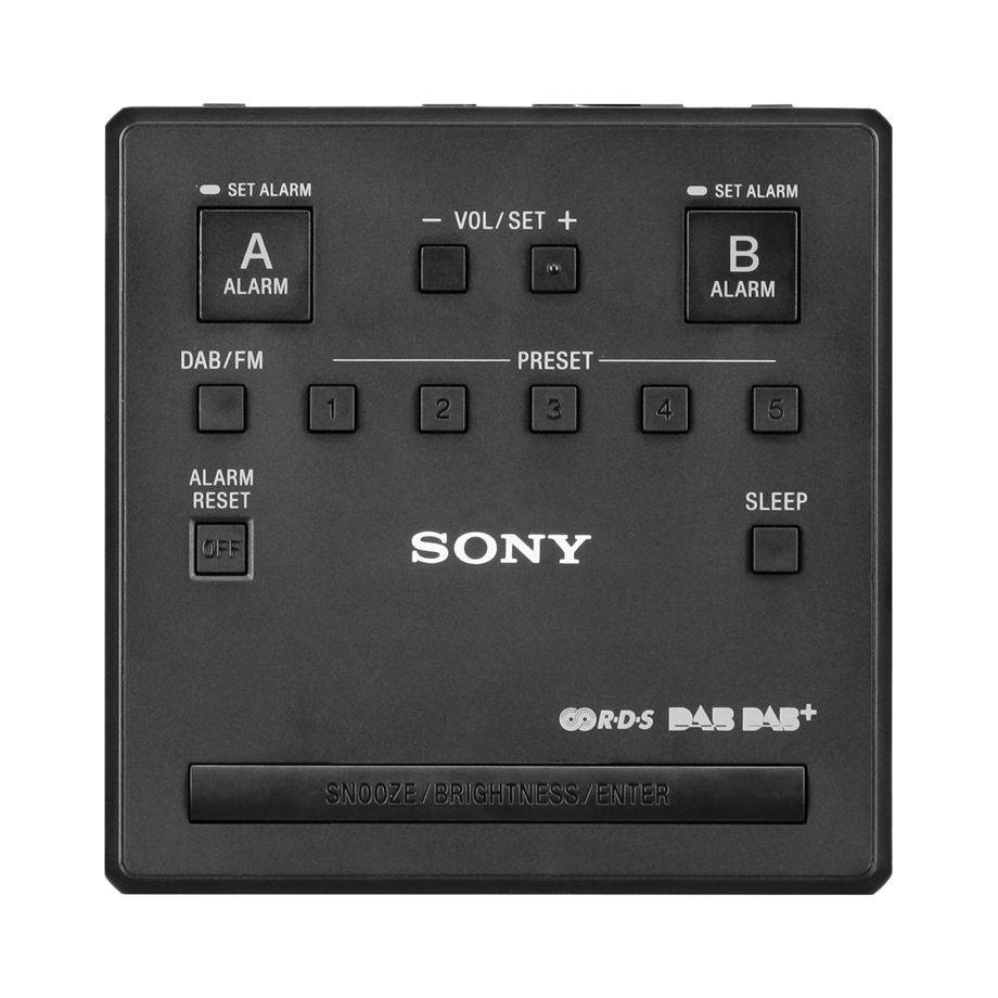 Sony XDR-C1DBP Radiowecker DAB+, UKW Akku-Ladefunktion Silber, Schwarz
