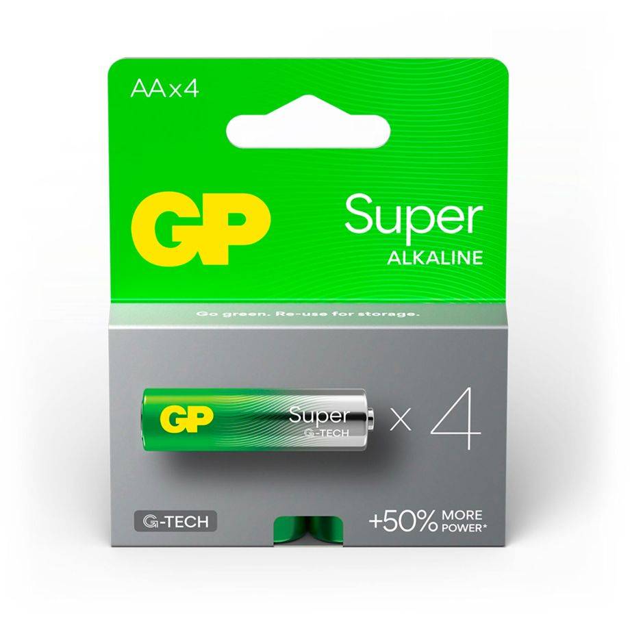 GP Battery GP Super - Batterie 4 x AA-Typ - Alkalisch