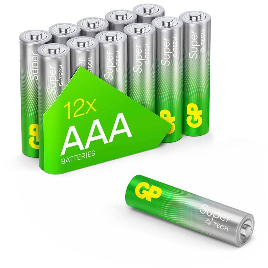 GP Battery 1x12 GP Super Alkaline AAA Micro LR03 Rel.03024AETA-S12 - Batterie - Micro (AAA)