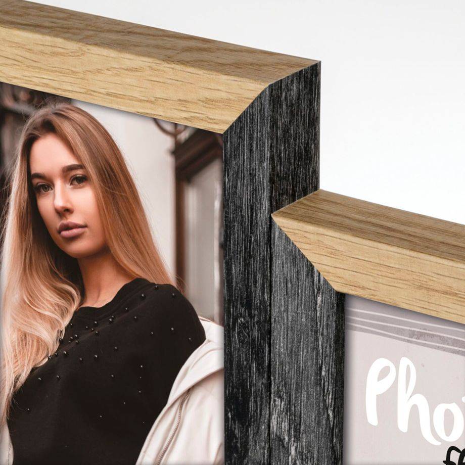 Zep Vercelli - MDF-Platten - Schwarz - Braun - Bilderrahmen-Set - Wand - 10 x 15 cm - Rechteckig