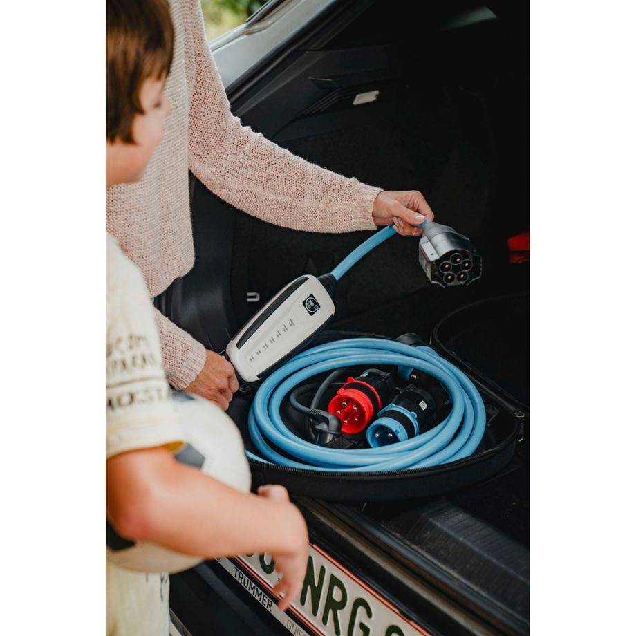 NRGkick Pure, Blau, Typ 2, Schwarz, Gerade, Gerade, IP67, IP69K