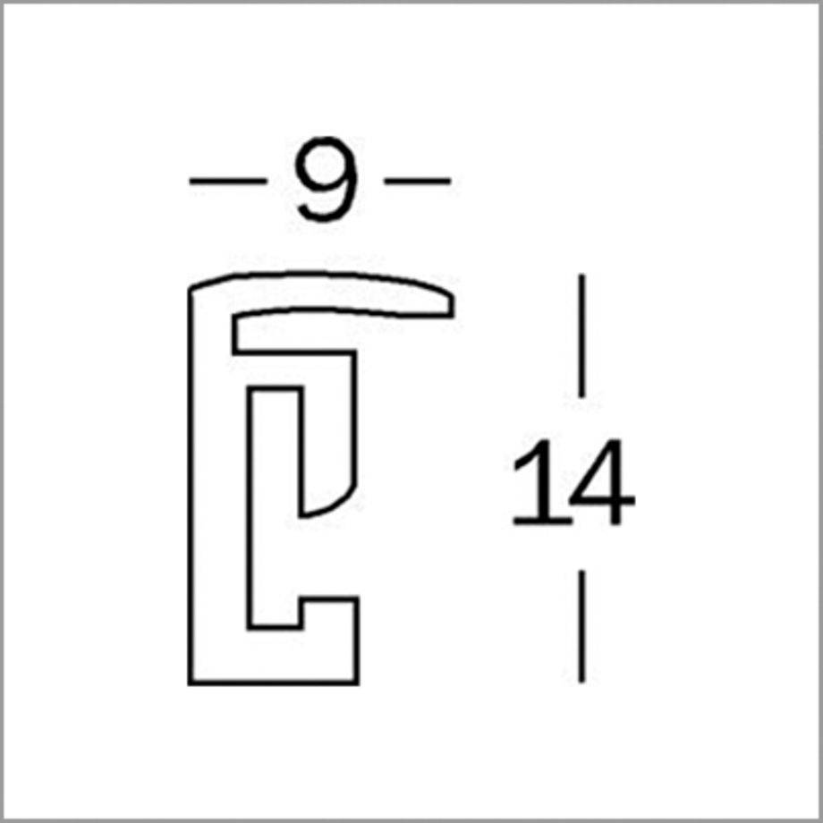 WALTHER - New Lifestyle 13x18 Kunststoff grau KV318T