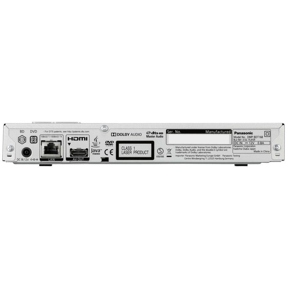 Panasonic 3D Blu-ray Player DMP-BDT168EG