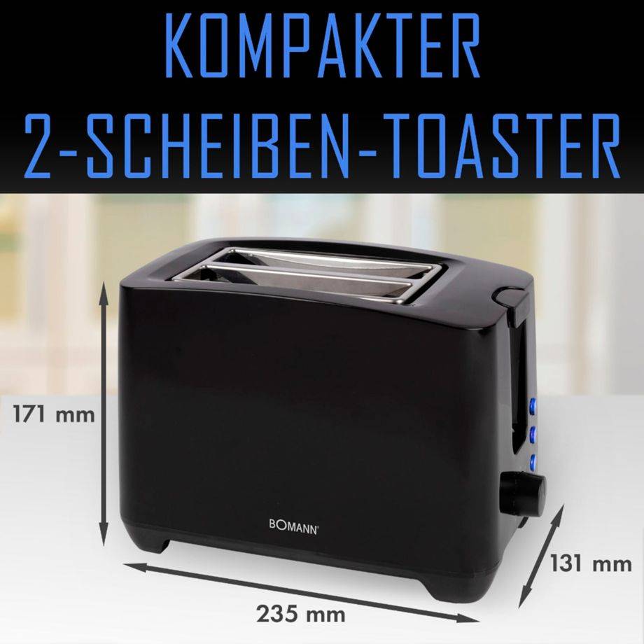 Bomann Toaster TA 6065 CB schwarz