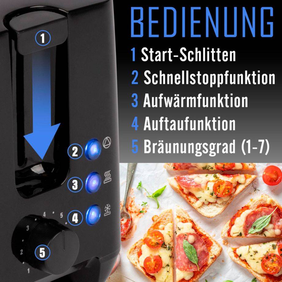 Bomann DA Toaster TA 6065 CB sw
