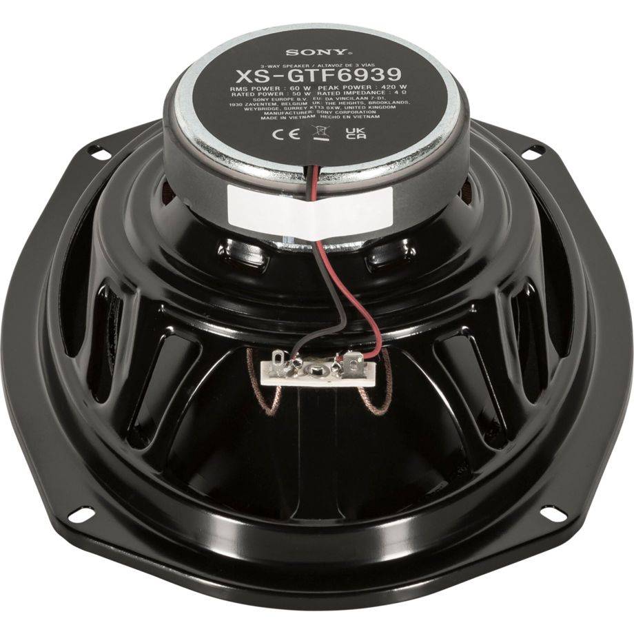 XS-GTF6939, 3-Wege, 420 W, 60 W, 92 dB, 50 - 22000 Hz, Ferrit