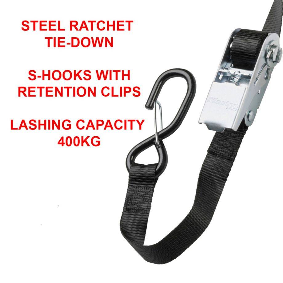 Master Lock P50113 Spanngurt (L x B) 5 m x 25 mm Ratsche