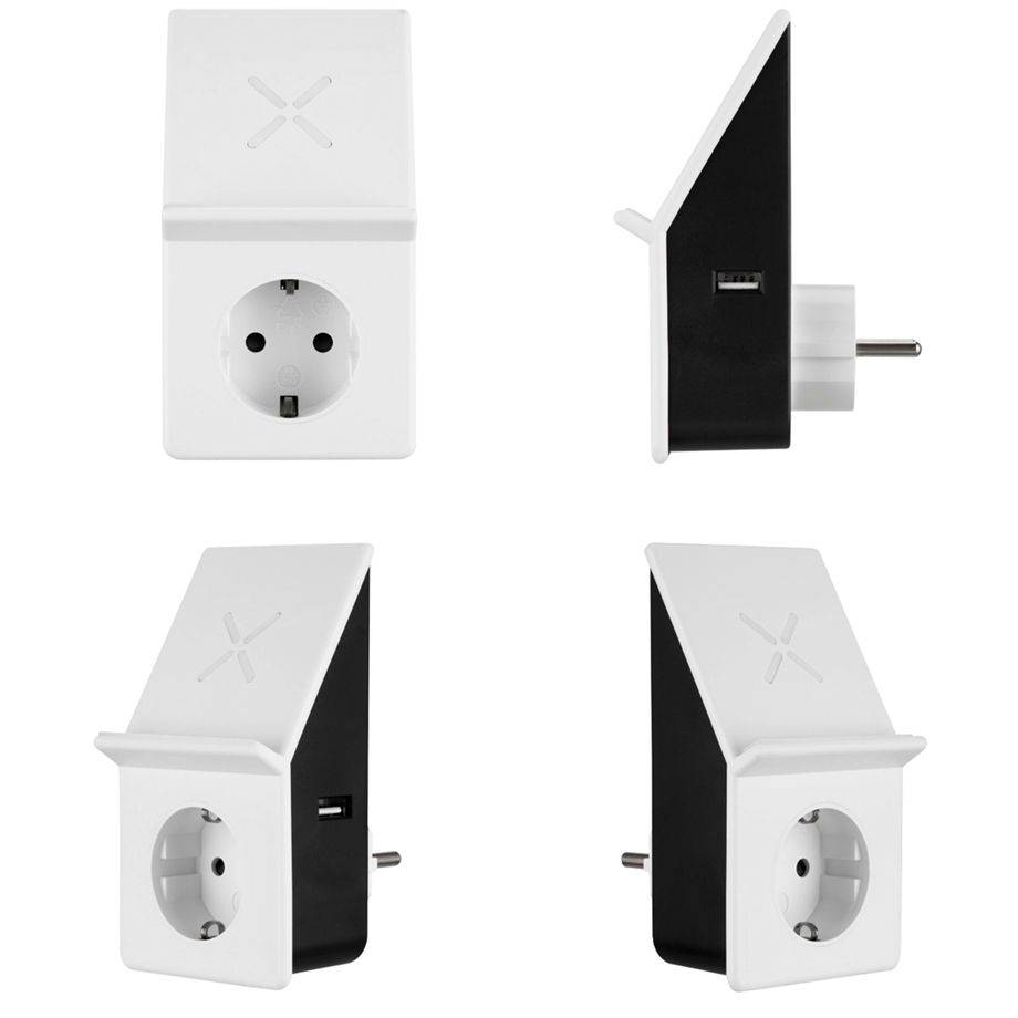 REV RITTER - USB-Ladeadapter mit Wireless Charging+ 1x Steckdose