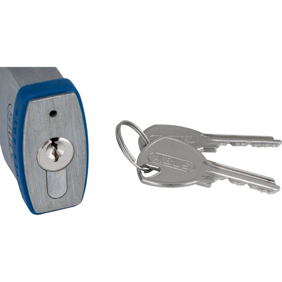 ABUS Security-Center ABUS Silver Rock 5, Herkömmliches Vorhängeschloss, Tastensperre, Blau, Silber,