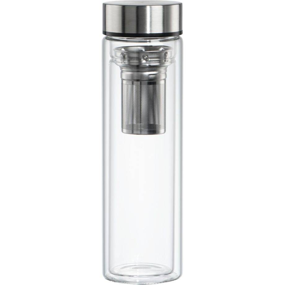 Hama Glasflasche mit Schutzhülle 450ml für heiß + kalt 181598, 181598