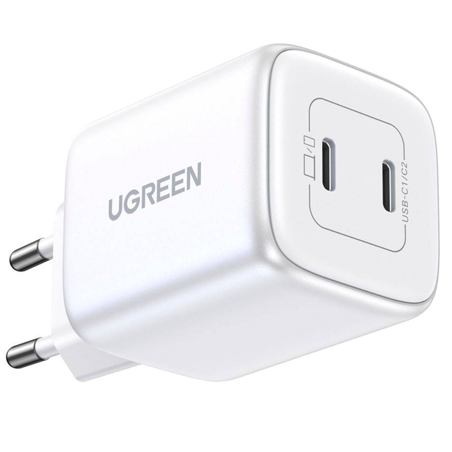 UGREEN - Nexode 45W Dual USB-C PD Charger 25W+20W white