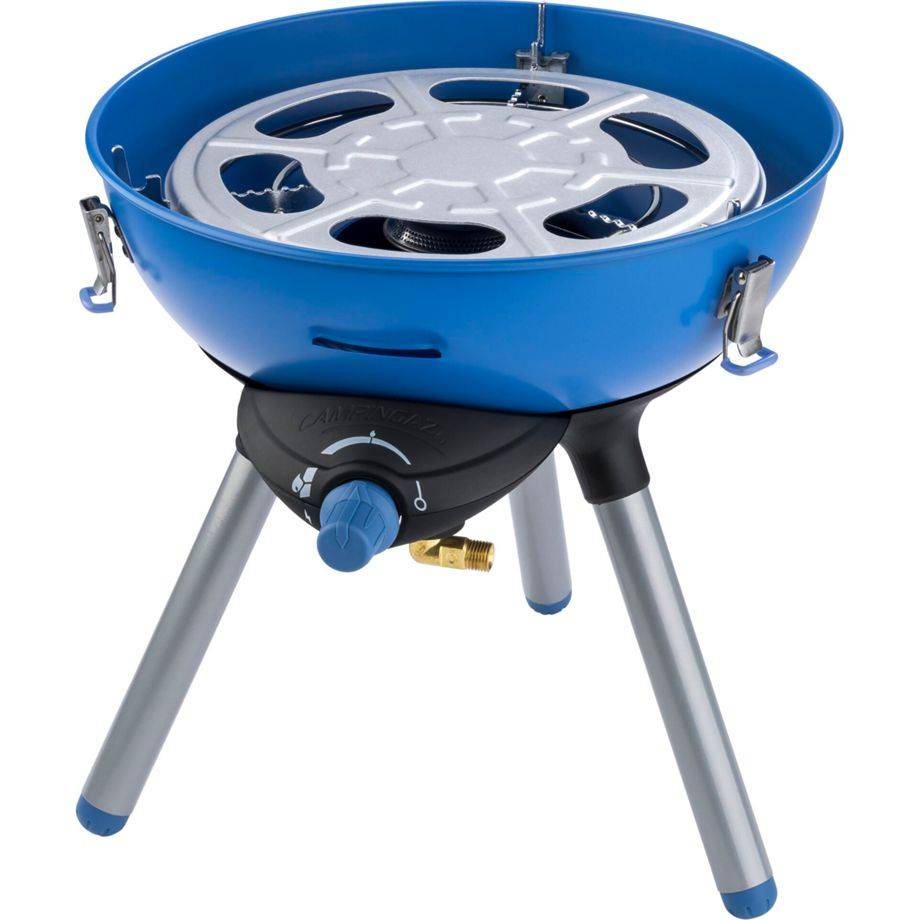 CAMPING GAZ - Campingaz 2000023717, 2000 W, Grill, Propan/Butan, Kessel, Rost + Blech, Schwarz, Blau