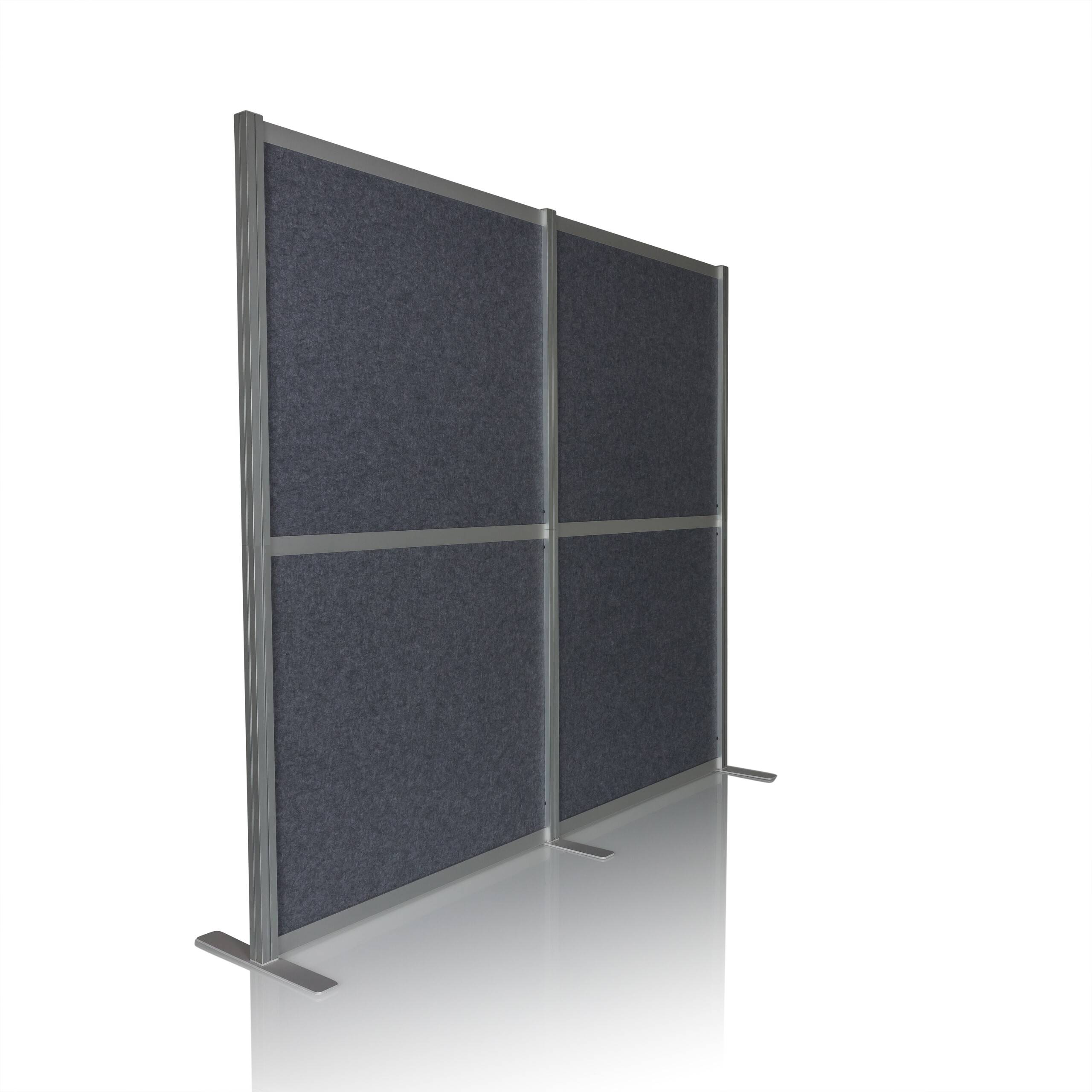 Akustik Trennwand Stellwand FLEXMIUT MODUL 167x192 PET grau hjh OFFICE