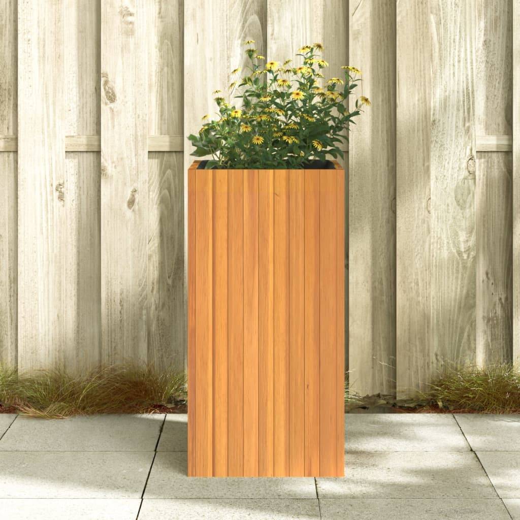 vidaXL Pflanzkübel 45x45x90 cm Massivholz Akazie