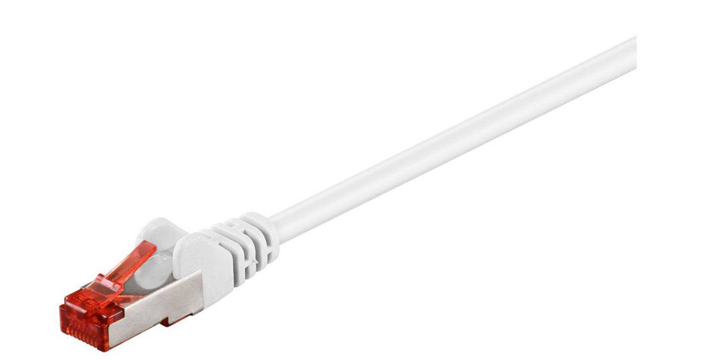 F/UTP CAT6 0.5m White PVC