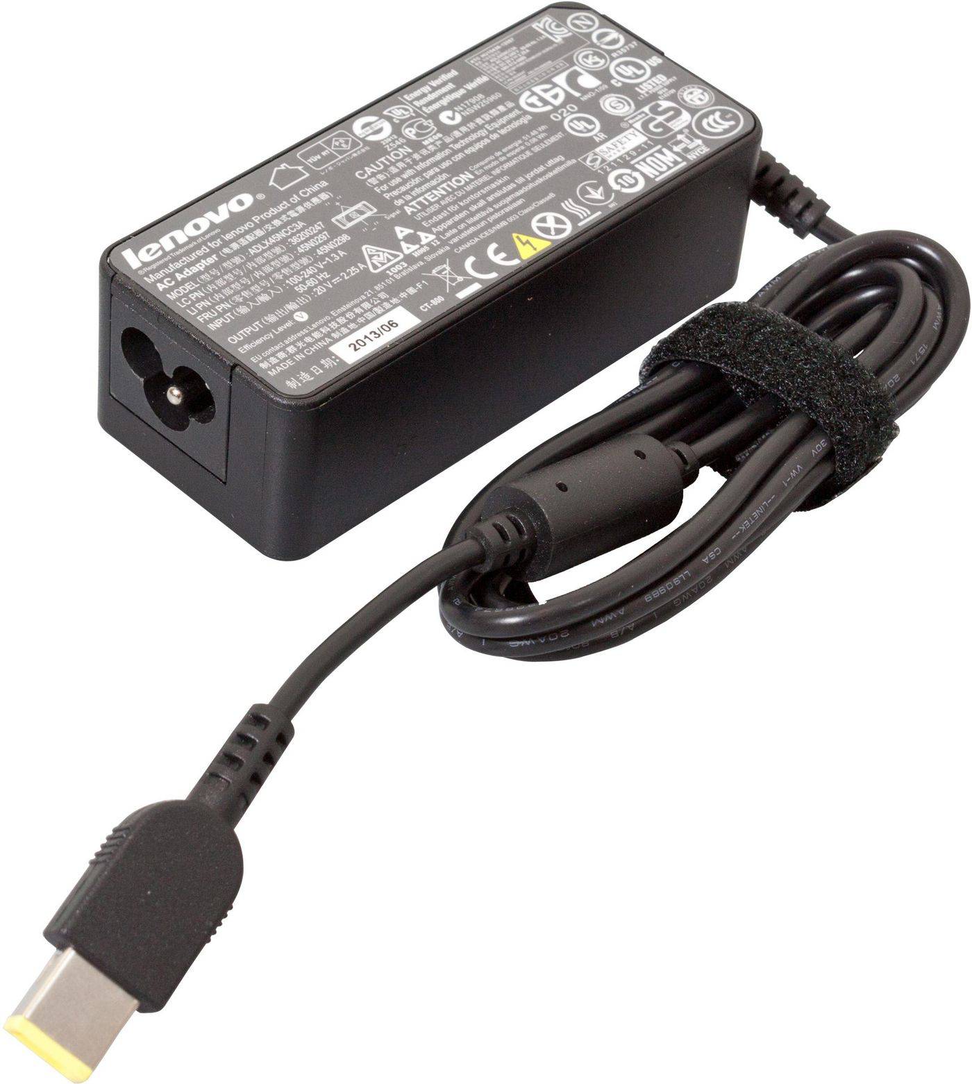 Lenovo AC-Adapter 45W 3pin 45N0298, Notebook, Indoor, 100-240 V, 50/60 Hz, 45 W, Black