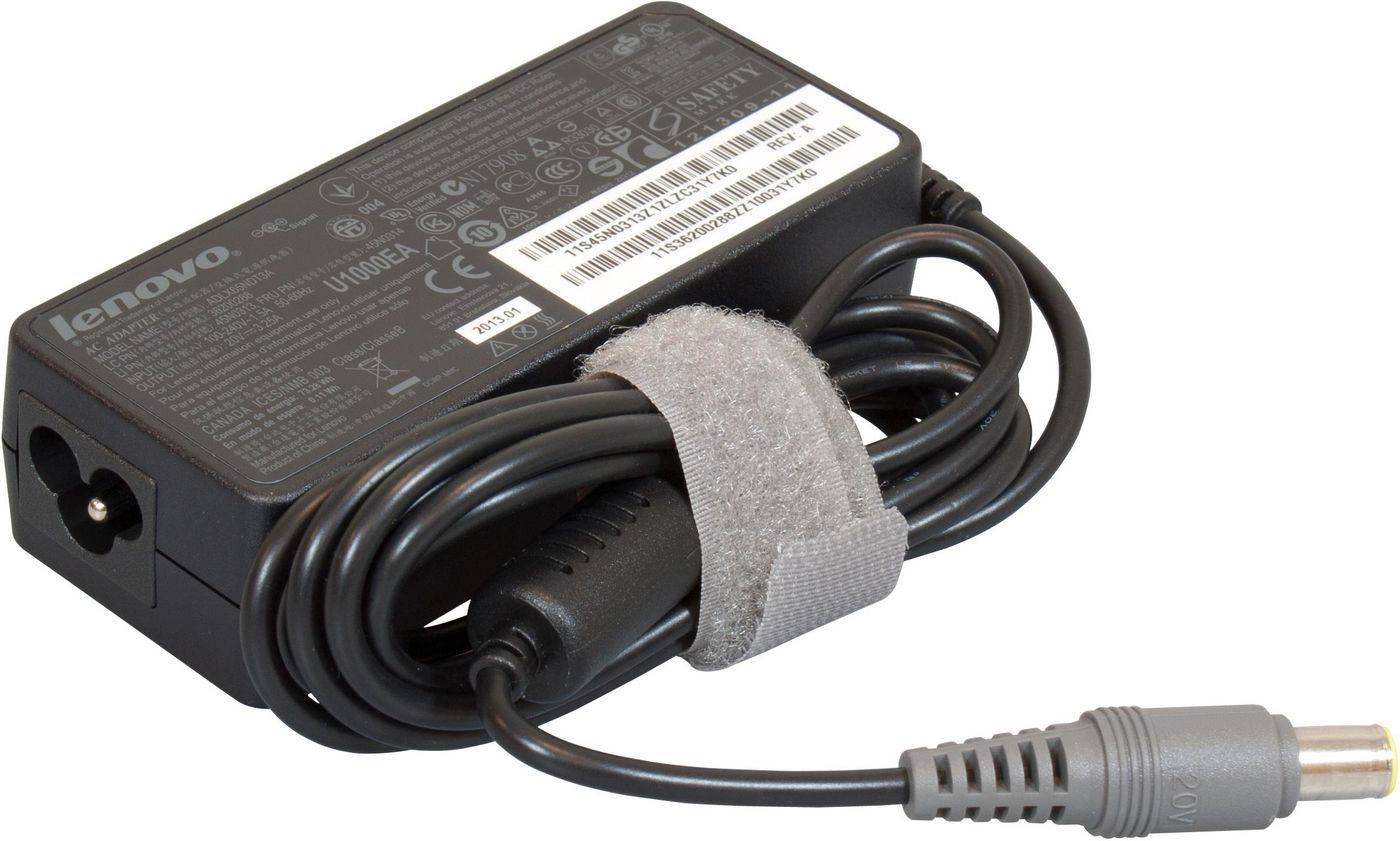 Lenovo AC-Adapter 65W FRU45N0120, Notebook, Indoor, 100-240 V, 50/60 Hz, 65 W, Black