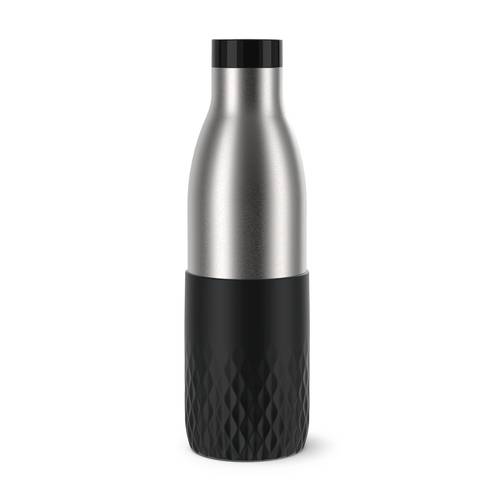 EMSA Bludrop Sleeve N3111100, 700 ml, Tägliche Nutzung, Schwarz, Edelstahl, Edelstahl, 12 h, 6 h
