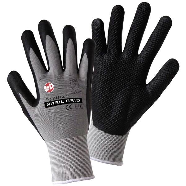 Leipold Doehle NITRIL GRID 1167-10 Nylon Arbeitshandschuh Größe (Handschuhe): 10, XL EN 388:2016 CAT II 1 Paar Leipold Doehle NITRIL GRID 1167-10 Nylon Arbeitshandschuh Größe (Handschuhe): 10, XL EN 388:2016 CAT II 1 Paar