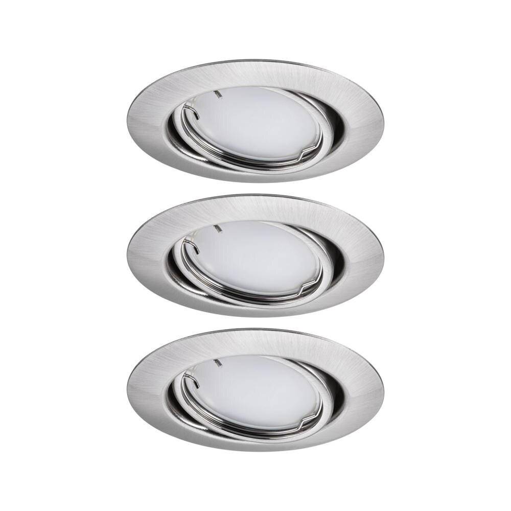 Smarte Zigbee 3.0 LED Einbauleuchte Base Coin RGBW in Eisen-gebürstet 3x 4,9W 1260lm