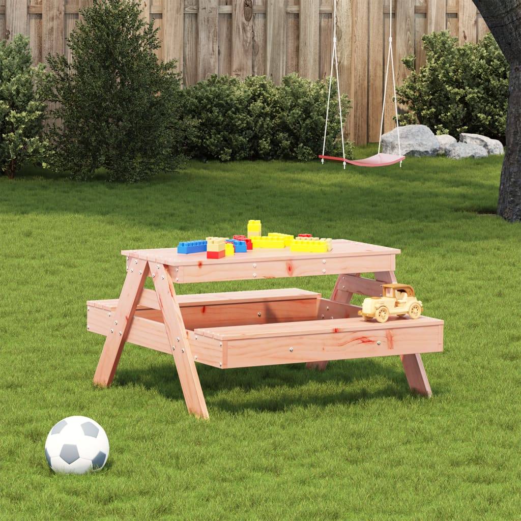 vidaXL Picknicktisch für Kinder 88x97x52 cm Massivholz Douglasie