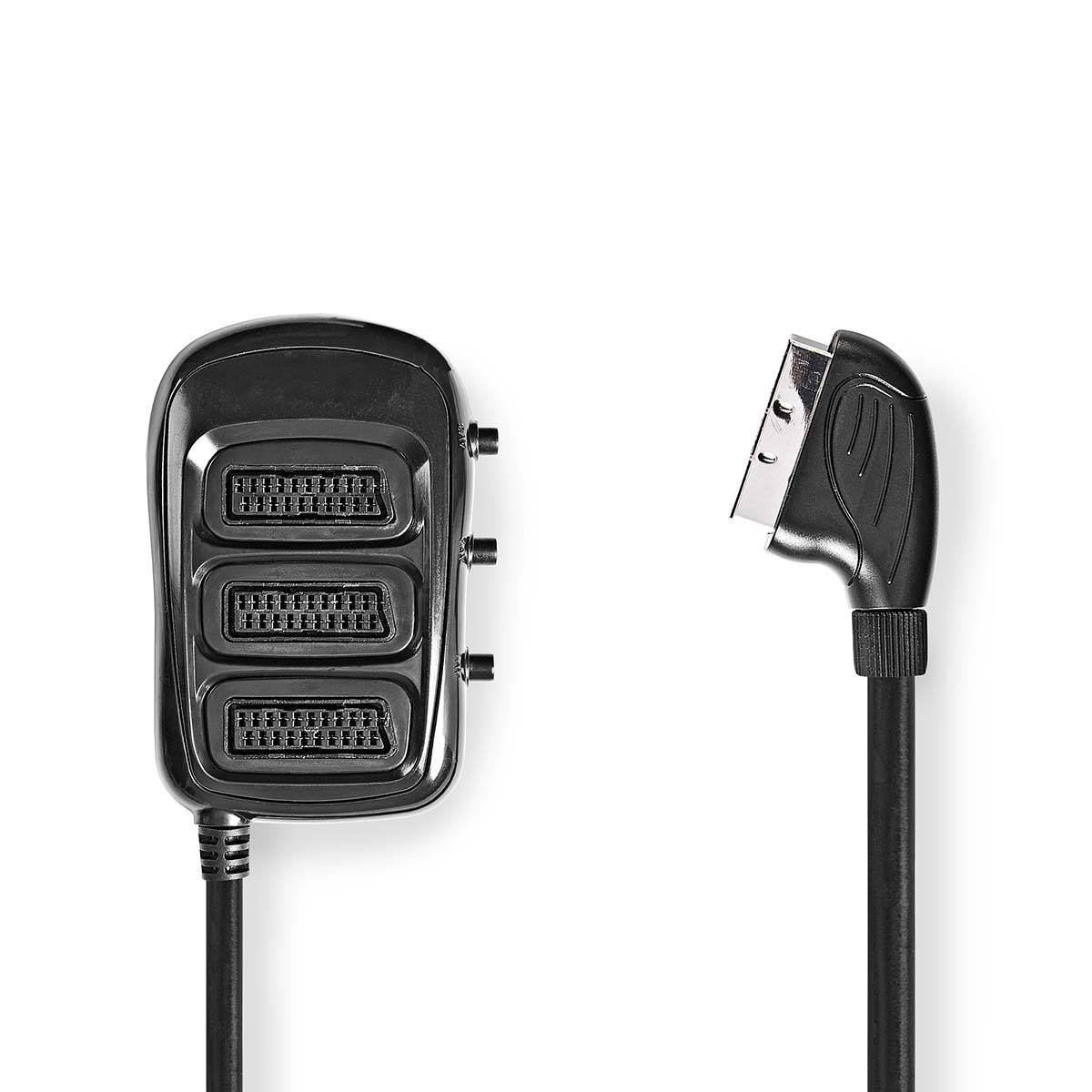 Nedis SCART-Schaltbox | CVGB31835BK05 | Schwarz