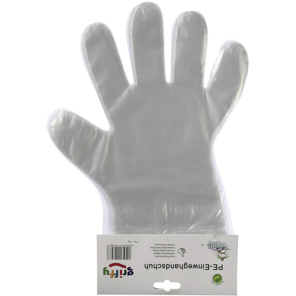 Griffy L+D 14691SB 20 St. Polyethylen Einweghandschuh Größe (Handschuhe): Herrengröße