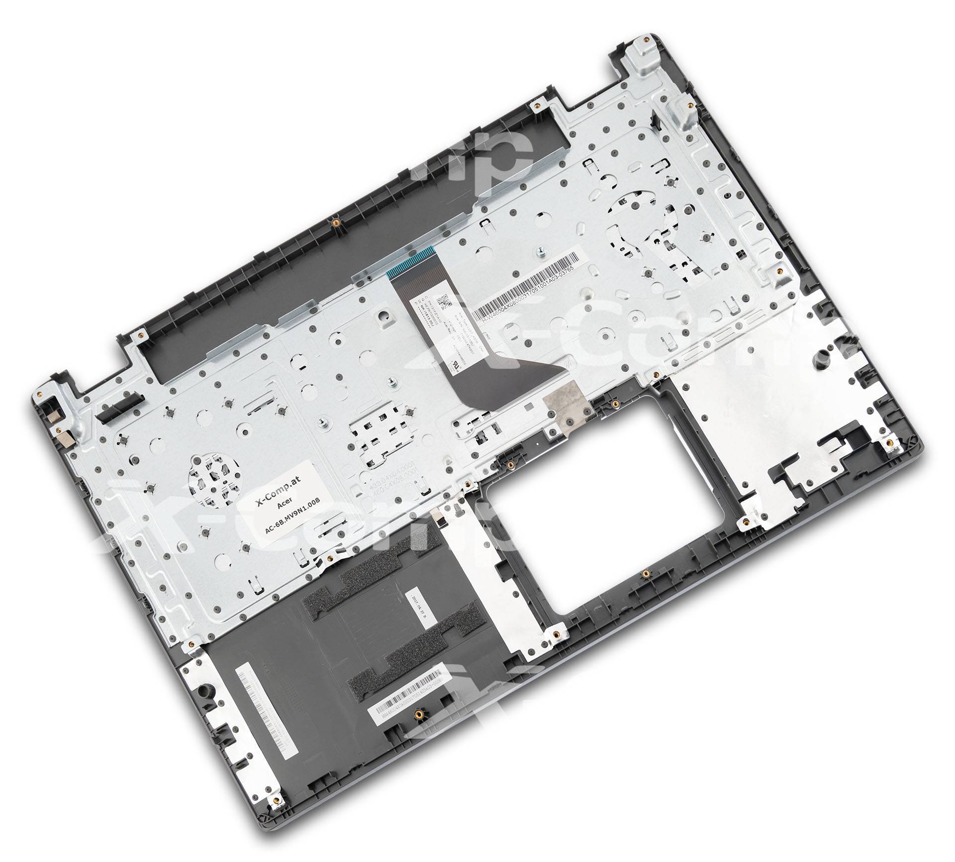 Acer Tastatur inkl. Topcase DE deutsch schwarz/grau Original Schwarz Deutschland