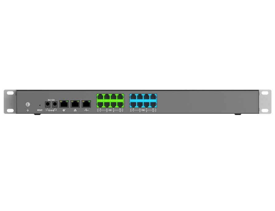 Grandstream UCM6308 - IP-PBX - in Rack montierbar - 8 FXO-Ports - 8 FXS-Ports -