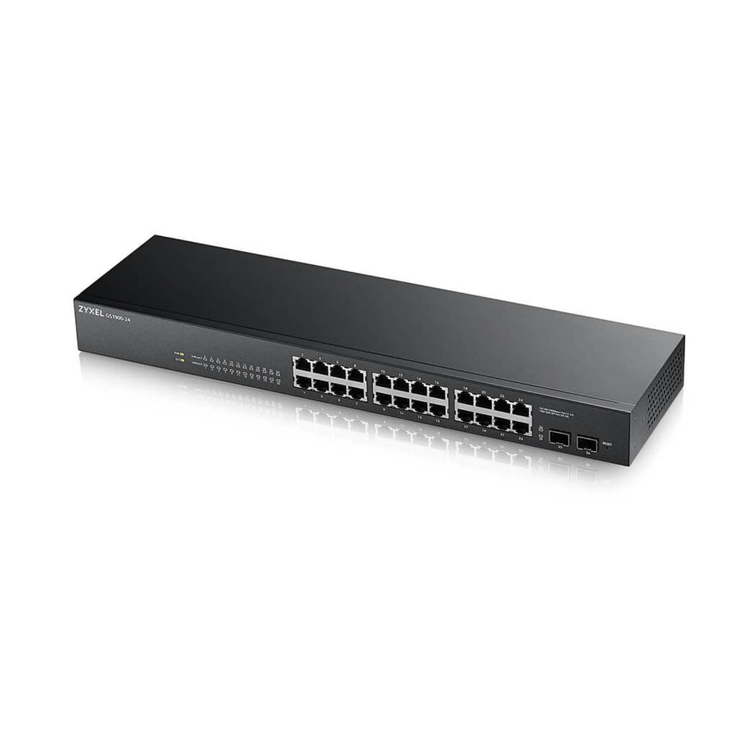 ZyXEL GS1900-24 - Switch - Smart - 24 x 10/100/1000 + 2 x Gigabit SFP (Uplink)