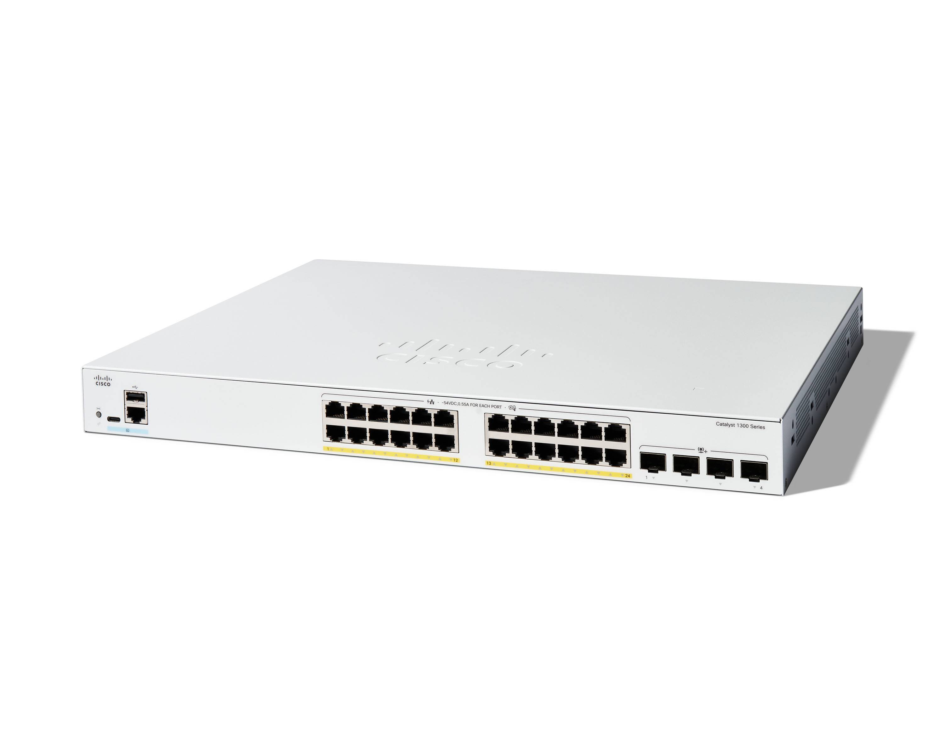 Cisco Catalyst 1300-24FP-4X - Switch - L3 - managed - 24 x 10/100/1000 (PoE+)
