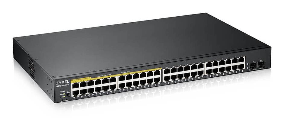 ZyXEL GS1900 Series GS1900-48HPv2 - Switch - Smart - 48 x 10/100/1000 (24 PoE+)