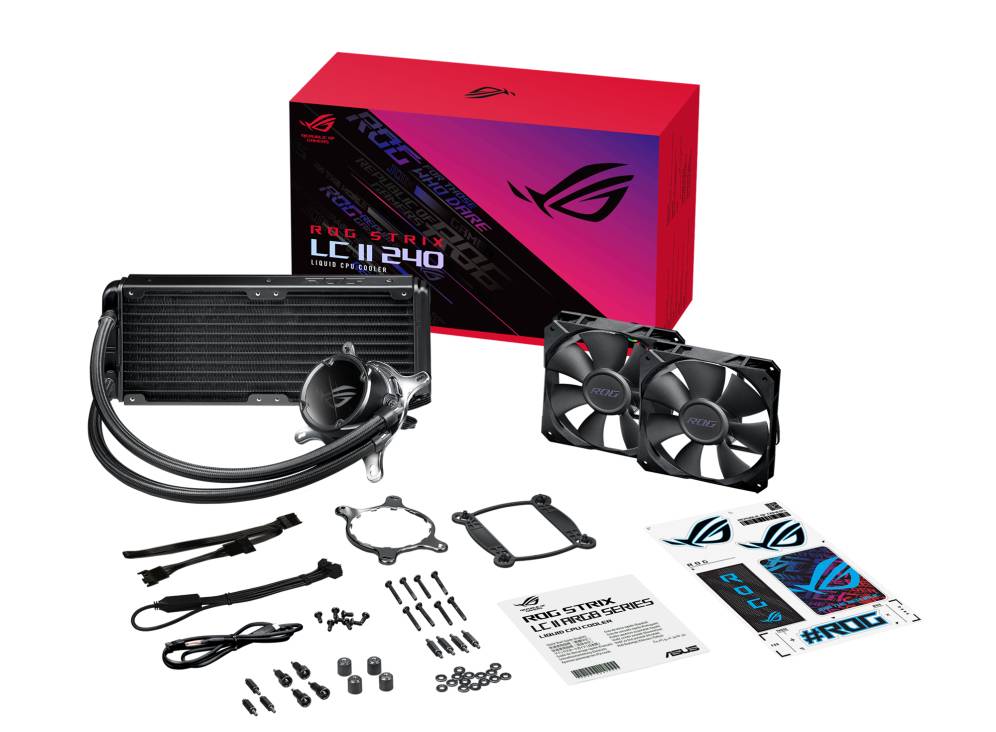 ASUS ROG STRIX LC II 240 - Prozessor-Flüssigkeitskühlsystem - Kühlergröße: 240 mm - (für: AM4, TR4, LGA1200, LGA1700, AM