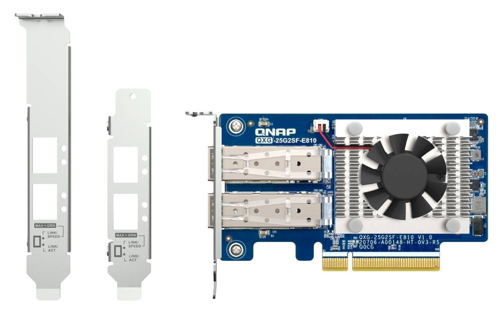 QNAP QXG-25G2SF-E810, Eingebaut, Kabelgebunden, PCI Express, Faser, 25000