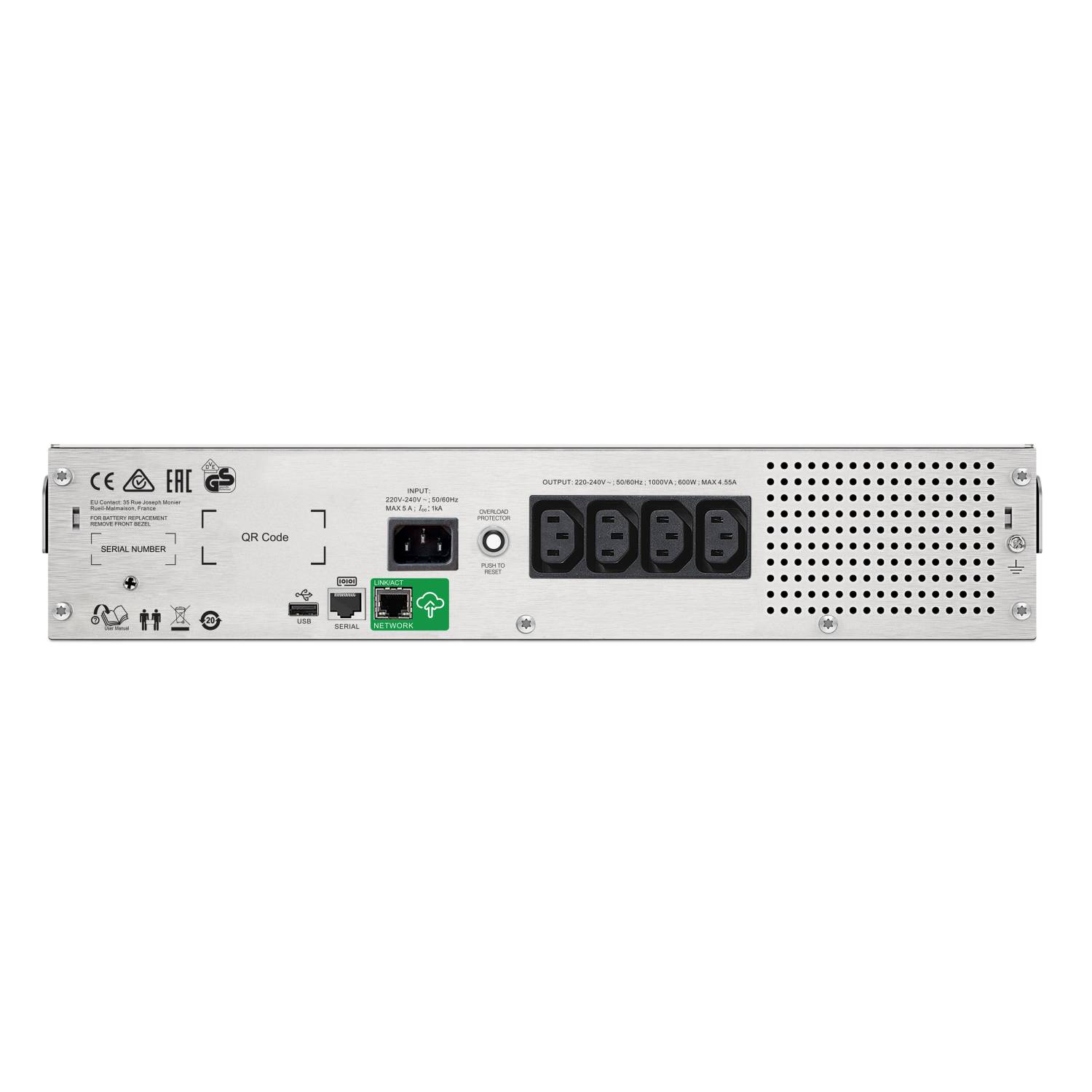 APC SMC1000I-2UC USV 1000 VA Anzahl Ausgänge 4 x